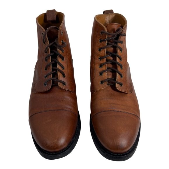 Taft The Dragon Boot Brown Leather Ankle Boots Lace Up Spain Mens 41 US 8-8.5 main image 7